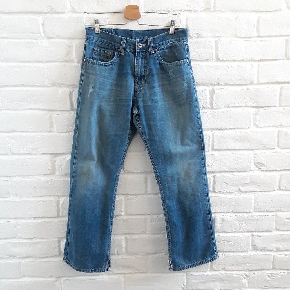 Flypaper Jeans 30x30 Mens Bootcut Fit Medium Wash Denim Distressed